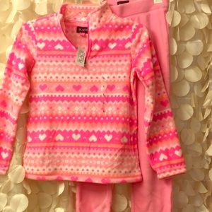 Fleece sweatshirt and fleece pants Size L